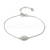 S925 Sterling Silver Link & Charm Bracelets for Women BJEW-K276-01P-4