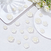 WADORN 160Pcs 4 Styles ABS Plastic Beads KY-WR0001-05-4
