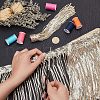Olycraft 1 Strands Polyester Tassel Lace Trims OCOR-OC0001-12-3