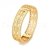 Brass Bangles for Women BJEW-D313-06G-2