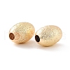 Eco-Friendly Brass Textured Beads KK-C226-01G-RS-3