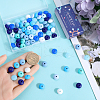 SUNNYCLUE 96Pcs 12 Colors Food Grade Eco-Friendly Silicone Abacus Beads SIL-SC0001-87D-3