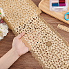 10 Yards Flower Lace Fabric Trim OCOR-WH0082-276-3