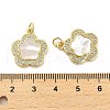 Brass Micro Pave Clear Cubic Zirconia Pendants KK-K365-05D-G-3