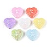 UV Plating Opaque Acrylic Beads OACR-T028-50-1