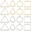 Unicraftale 32Pcs 8 Style 304 Stainless Steel Chandelier Components Links STAS-UN0022-94-1