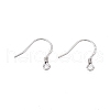 Anti-Tarnish Rhodium Plated 925 Sterling Silver Earring Hooks STER-N016-32P-2