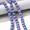 Dyed Synthetic Imperial Jasper Beads Strands G-C168-02D-2
