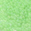 Luminous Glow in the Dark Transparent Glass Round Beads GLAA-F124-B09-3