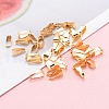 Brass Snap on Bails KK-F824-107G-4