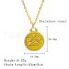 Stainless Steel Enamel Constellation Pendant Necklaces DJ0261-12-1