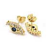 Eye Real 18K Gold Plated Brass Stud Earrings EJEW-L269-088G-2