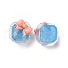 Transparent Resin Cabochons RESI-G029-C03-2