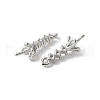 Brass Micro Pave Cubic Zirconia Peg Bails Charms KK-D324-25P-2