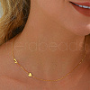 Minimalist 925 Sterling Silver Letter Heart Link Chain Necklaces for Women Vacation Party IG1020-2-2