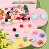 HOBBIESAY 112Pcs 14 Colors Opaque Resin Cabochons CRES-HY0001-04-5