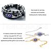 Handmade Evil Eye Lampwork Round Beads LAMP-NB0001-01-4