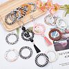 SUNNYCLUE 16Pcs 16 Colors Silicone Beads SIL-SC0001-78-4