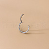 G23 Stainless Steel Micro Pave Clear Cubic Zirconia Cartilage Earrings WG72C09-05-2