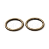 Alloy Closed Jump Rings KK-WH0052-05D-AB-3