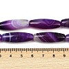 Natural Striped Agate/Banded Agate Beads Strands G-S280-10B-5