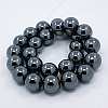 Electroplate Non-magnetic Synthetic Hematite Beads Strands X-G-M007-01A-2