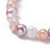 Natural Pearl Beaded Stretch Bracelets BJEW-JB04528-01-2