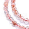 Natural Red Quartz Beads Strands G-K310-C11-6mm-3