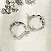 S925 Sterling Silver Hoop Earrings for Women EJEW-K307-01P-2
