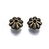 Tibetan Style Alloy Flower Spacer Beads TIBEB-0885-AB-01-FF-2