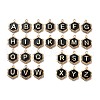 Alloy Black Enamel Pendants ENAM-K075-03B-G-1