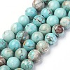 Natural Howlite Beads Strands X-G-L555-02-6mm-10