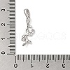 Rhodium Plated 925 Sterling Silver Ice Pick Pinch Bails STER-NH0001-21P-3