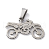 201 Stainless Steel Pendants STAS-Q342-25P-1