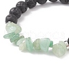 Natural Mixed Stone Chips Stretch Bracelets BJEW-JB08718-5