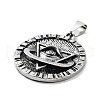 Tibetan Style Alloy Pendants TIBE-L012-024AS-2