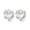Brass Micro Pave Cubic Zirconia Charms KK-L208-06P-07-2