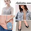 SUPERFINDINGS 80Pcs 2 Colors Sew on Rhinestone RESI-FH0001-45-4