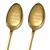 Stainless Steel Spoons Set AJEW-WH0253-016-1