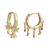 Brass Huggie Hoop Earrings X1-EJEW-K083-44G-3