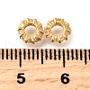 925 Sterling Silver Micro Pave Clear Cubic Zirconia Beads STER-F061-05G-2