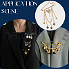 SUNNYCLUE 24Pcs 3 Style Iron Safety Pin Brooch Findings IFIN-SC0001-46-5