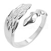 Non-Tarnish Vintage Stainless Steel Wing Couple Rings RM5946-1-1