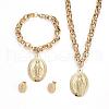 304 Stainless Steel Jewelry Sets SJEW-E071-09G-1