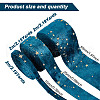 GOMAKERER 6M 3 Styles Double Sided Star Gold Stamping Flannelette Ribbons for Sewing Craft OCOR-GO0001-13B-2