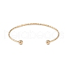 Ion Plating(IP) 304 Stainless Steel Textured Open Cuff Bangles for Women BJEW-S155-03G-3