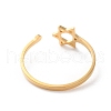 304 Stainless Steel With Rhinestone Open Rings for Women RJEW-S240-01G-3
