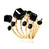Alloy Rhinestone Multi-layer Rings VU7935-4-1