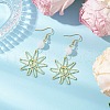 Alloy Mixed Stone Dangle Earrings EJEW-JE06425-4