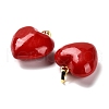 Brass Enamel Pendants KK-M324-06B-G02-2